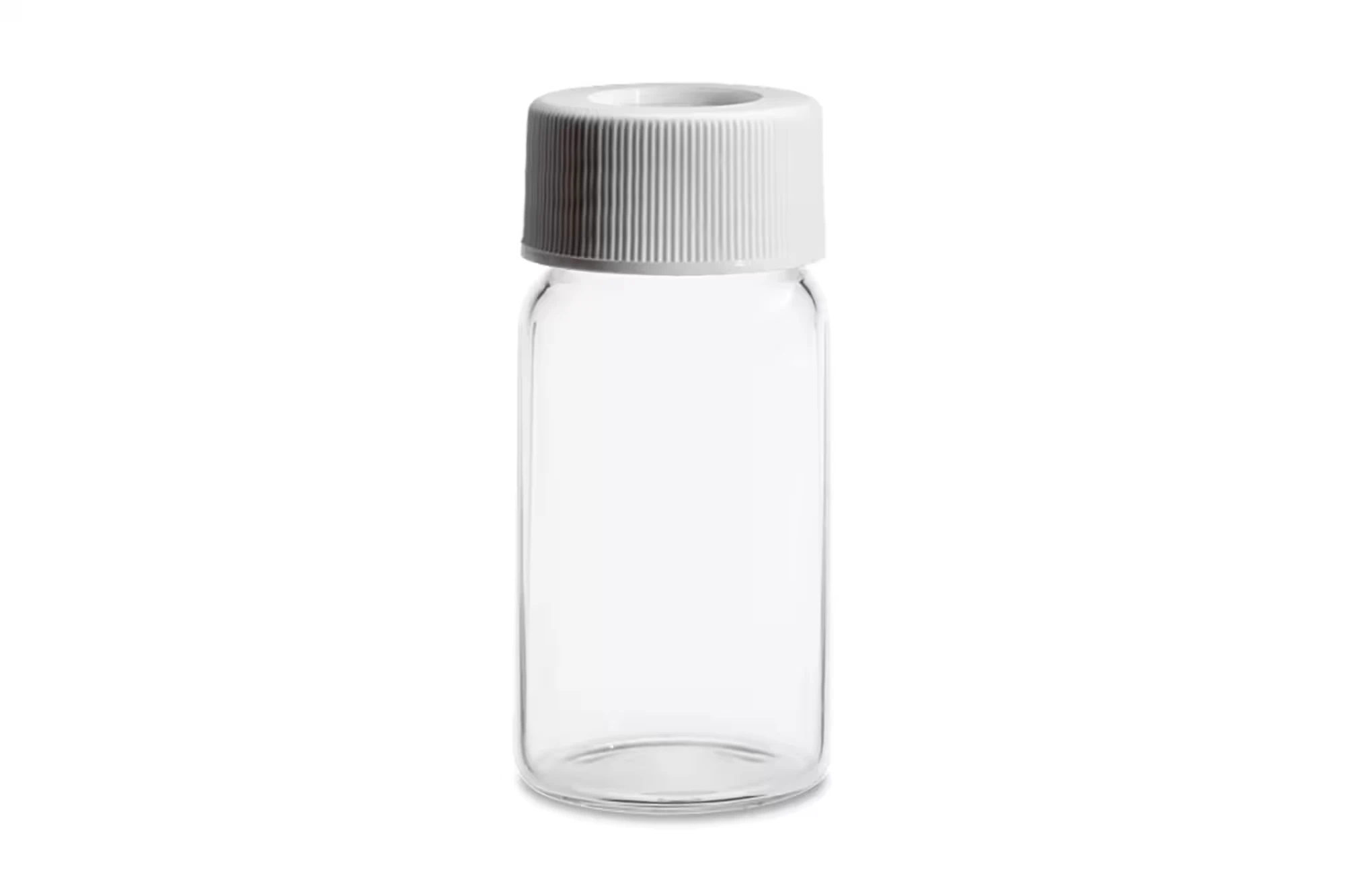 Vial 20 mL c/tapón y septum, preslit PTFE/Sil., pk/100 u